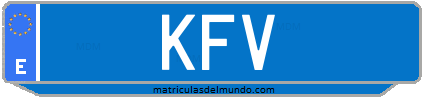 Matrícula de taxi KFV