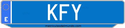 Matrícula de taxi KFY