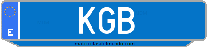 Matrícula de taxi KGB