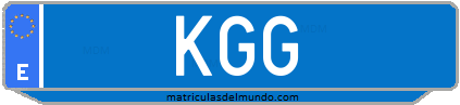 Matrícula de taxi KGG