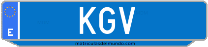 Matrícula de taxi KGV