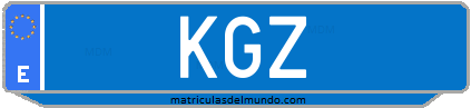 Matrícula de taxi KGZ