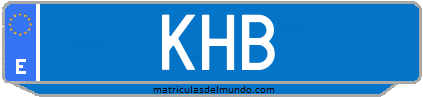 Matrícula de taxi KHB