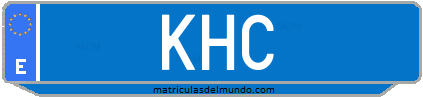 Matrícula de taxi KHC