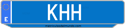 Matrícula de taxi KHH