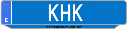 Matrícula de taxi KHK