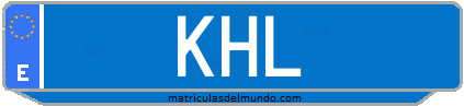 Matrícula de taxi KHL