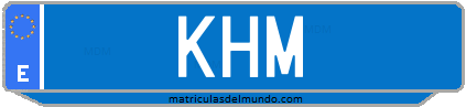 Matrícula de taxi KHM