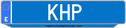 Matrícula de taxi KHP