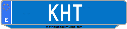 Matrícula de taxi KHT