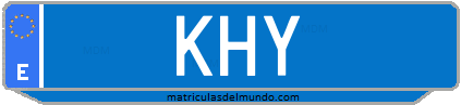 Matrícula de taxi KHY