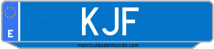 Matrícula de taxi KJF