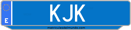 Matrícula de taxi KJK