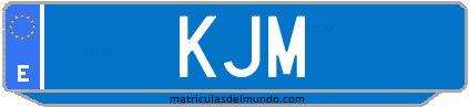 Matrícula de taxi KJM