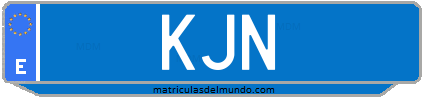 Matrícula de taxi KJN