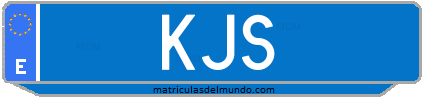 Matrícula de taxi KJS