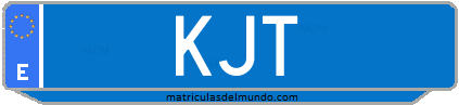 Matrícula de taxi KJT