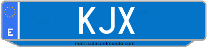 Matrícula de taxi KJX