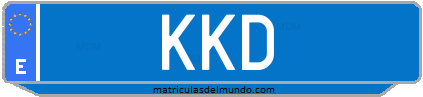 Matrícula de taxi KKD