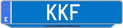 Matrícula de taxi KKF