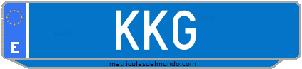 Matrícula de taxi KKG