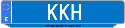 Matrícula de taxi KKH