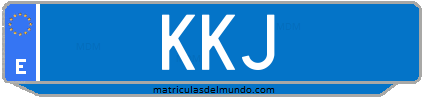 Matrícula de taxi KKJ