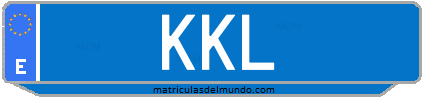 Matrícula de taxi KKL