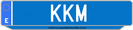 Matrícula de taxi KKM