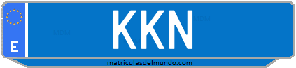 Matrícula de taxi KKN