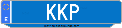 Matrícula de taxi KKP