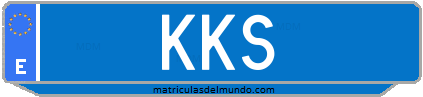 Matrícula de taxi KKS