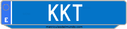 Matrícula de taxi KKT