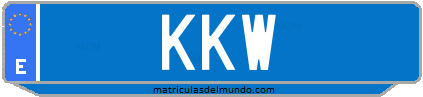 Matrícula de taxi KKW