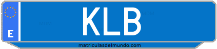 Matrícula de taxi KLB