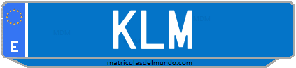 Matrícula de taxi KLM