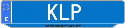 Matrícula de taxi KLP