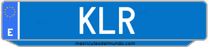 Matrícula de taxi KLR