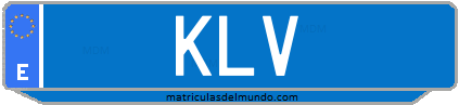 Matrícula de taxi KLV