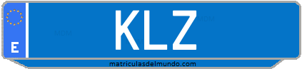 Matrícula de taxi KLZ