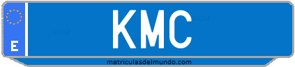 Matrícula de taxi KMC