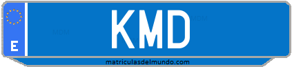 Matrícula de taxi KMD