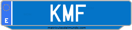 Matrícula de taxi KMF