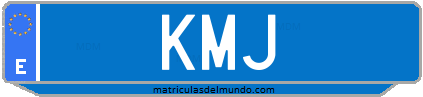 Matrícula de taxi KMJ