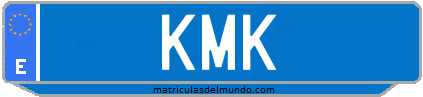 Matrícula de taxi KMK