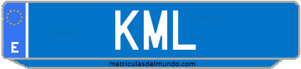 Matrícula de taxi KML