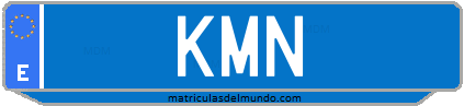 Matrícula de taxi KMN