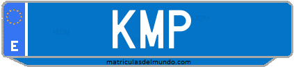 Matrícula de taxi KMP
