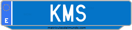 Matrícula de taxi KMS