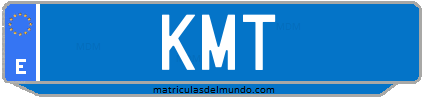 Matrícula de taxi KMT